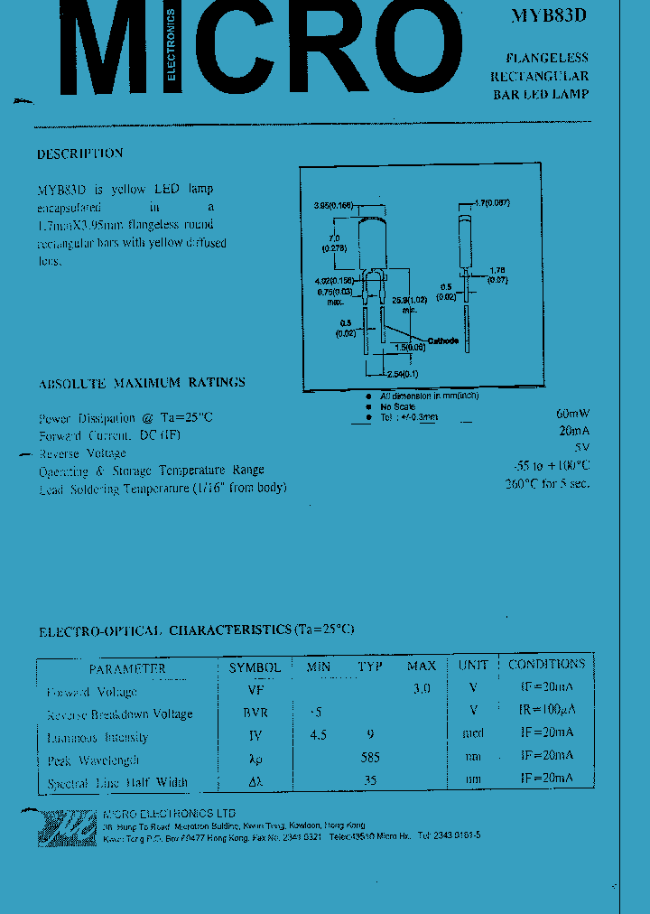 MYB83D_1286986.PDF Datasheet