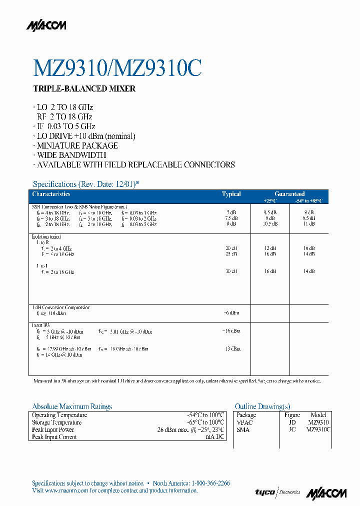 MZ9310C_1287012.PDF Datasheet