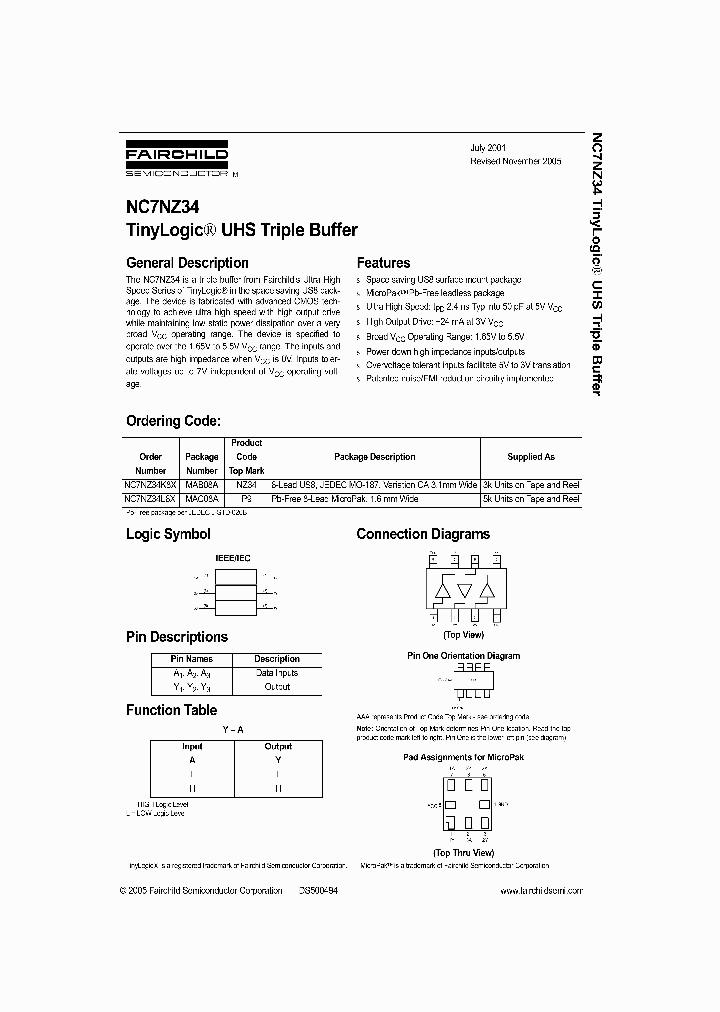 NC7NZ3405_1287460.PDF Datasheet