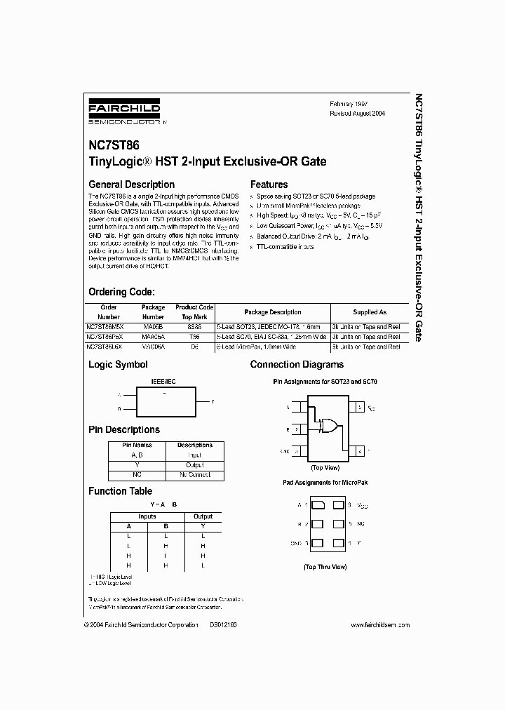 NC7ST8604_1287527.PDF Datasheet