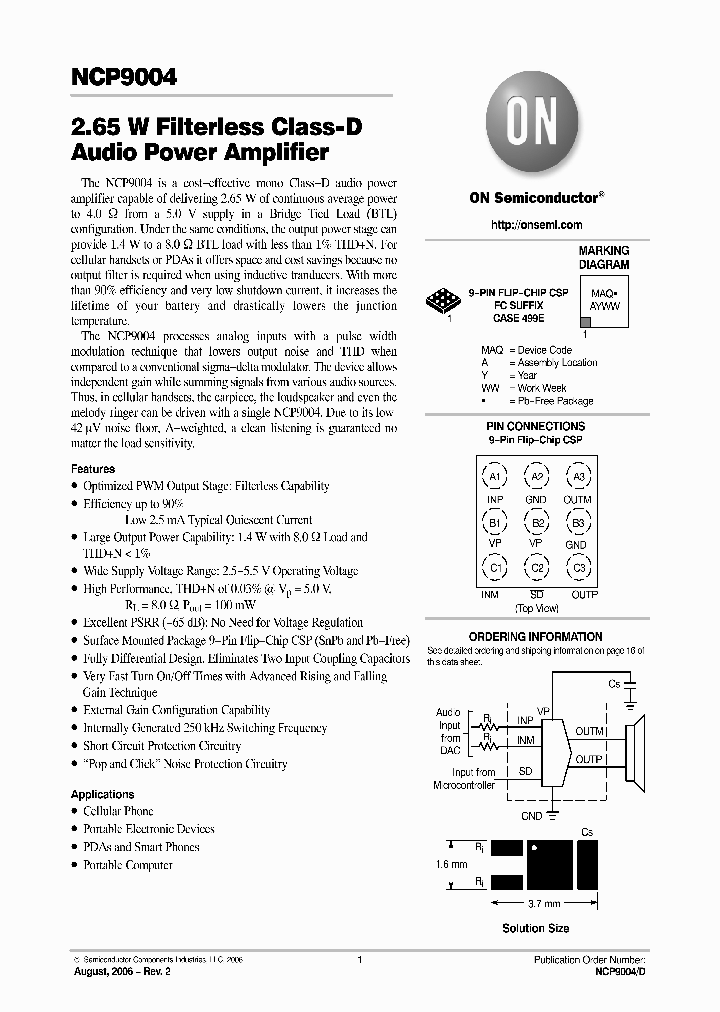 NCP9004_1109382.PDF Datasheet