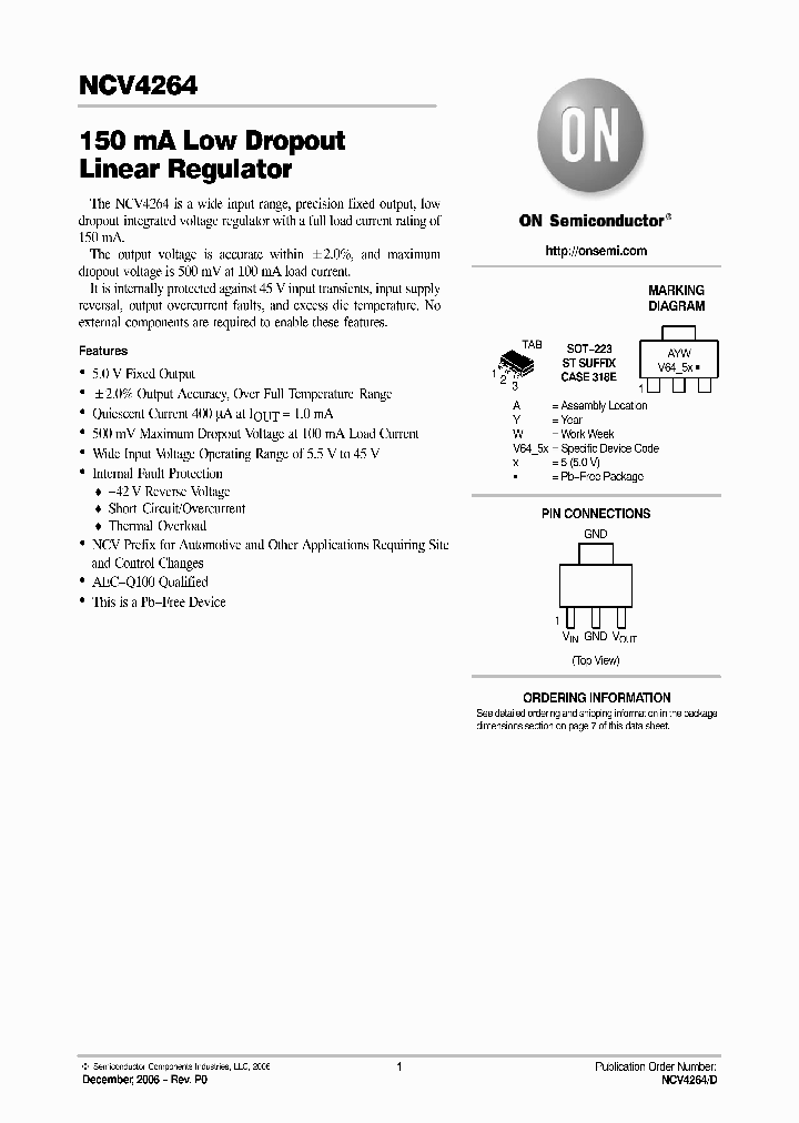 NCV4264_1109384.PDF Datasheet