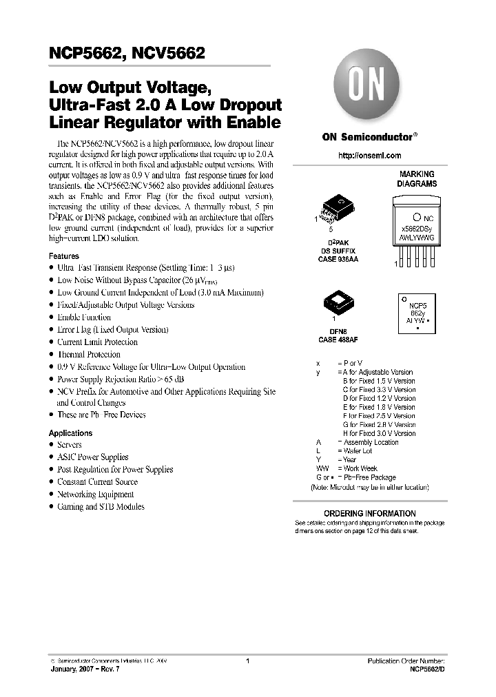 NCV5662_1119505.PDF Datasheet
