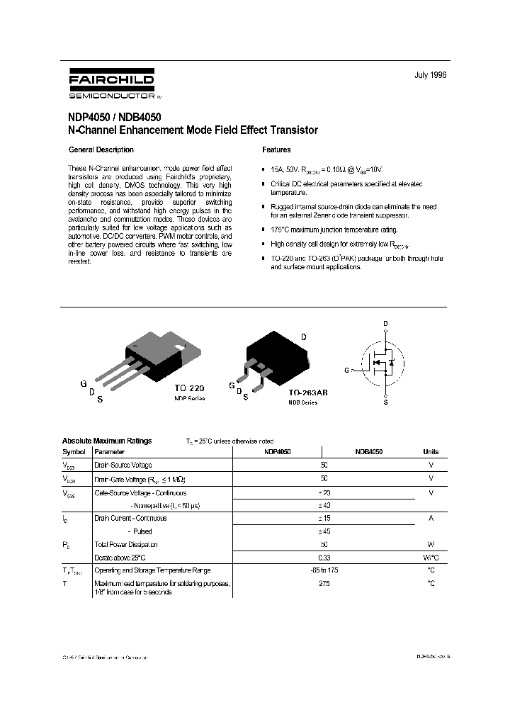 NDB4050_1288031.PDF Datasheet