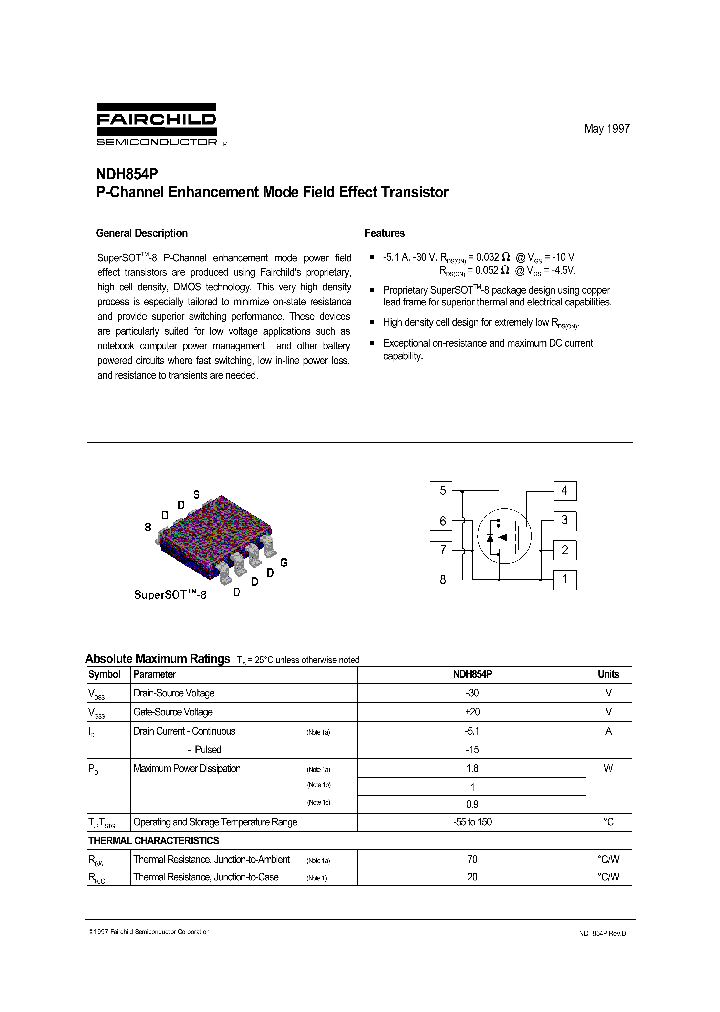 NDH854P_1288078.PDF Datasheet