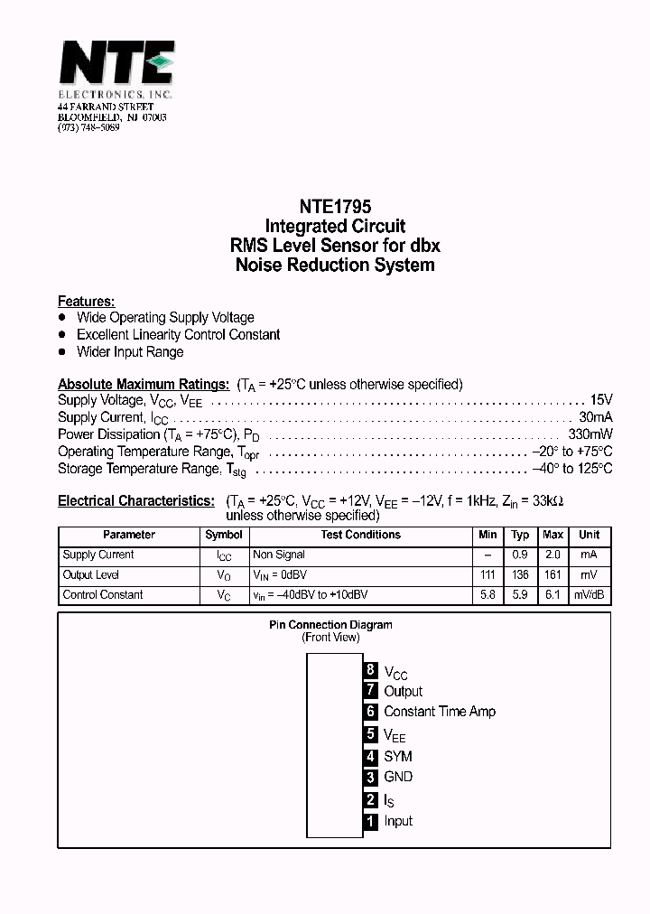NTE1795_1290320.PDF Datasheet