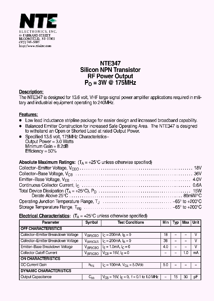 NTE1056_1289981.PDF Datasheet