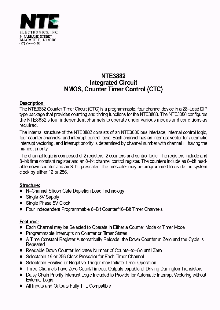 NTE3882_1290893.PDF Datasheet