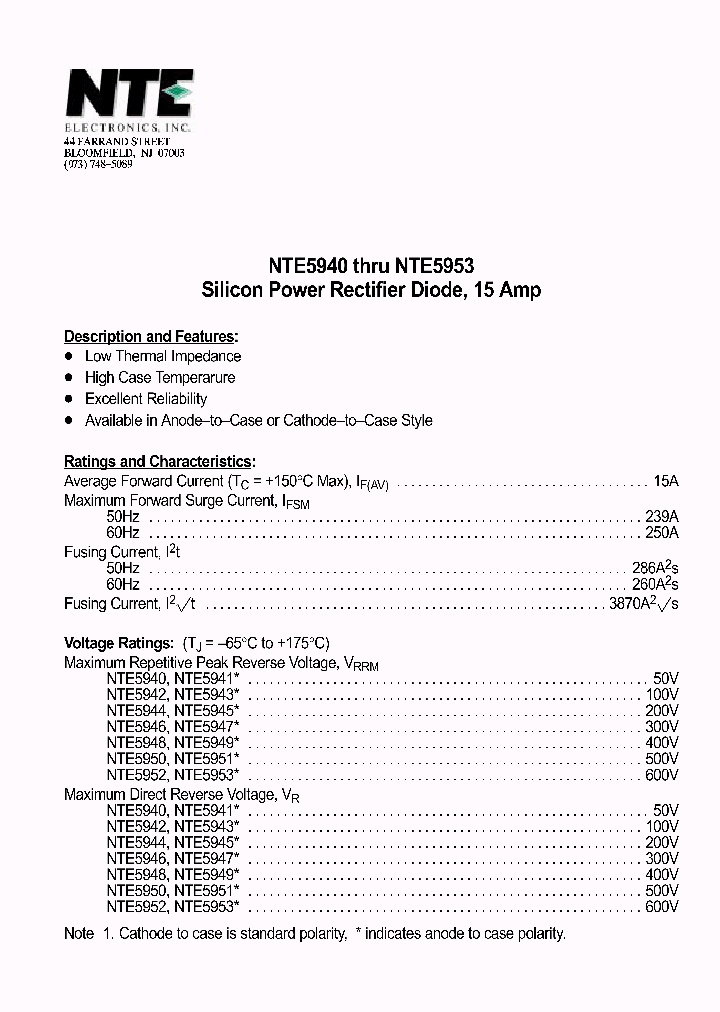 NTE5953_1291087.PDF Datasheet