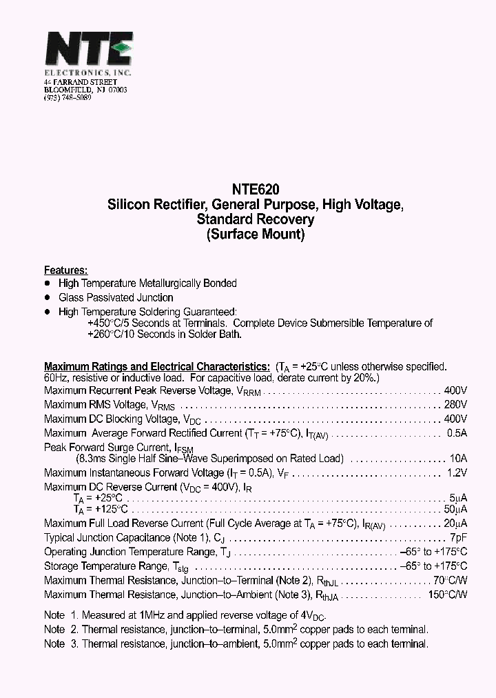 NTE620_1291131.PDF Datasheet