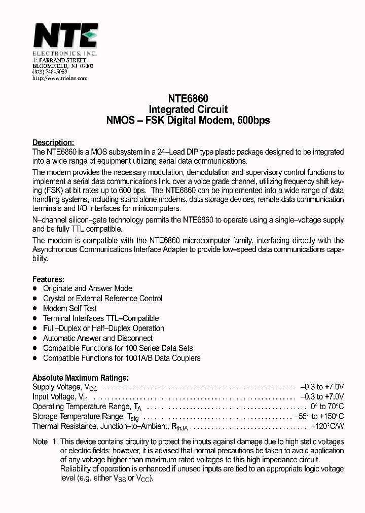 NTE6860_1291172.PDF Datasheet