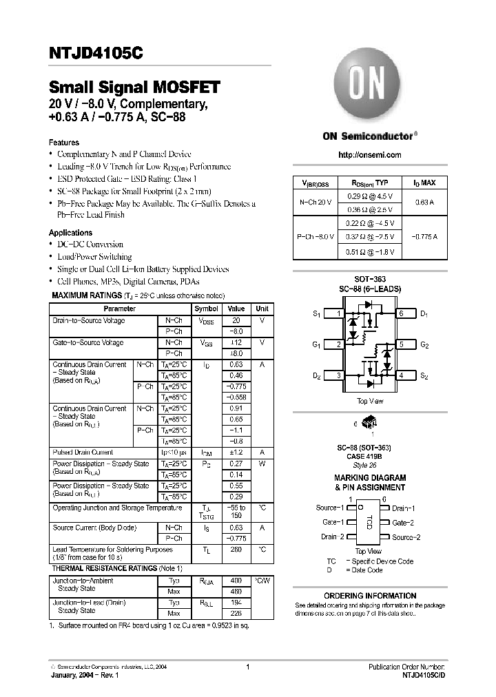 NTJD4105C_1089386.PDF Datasheet