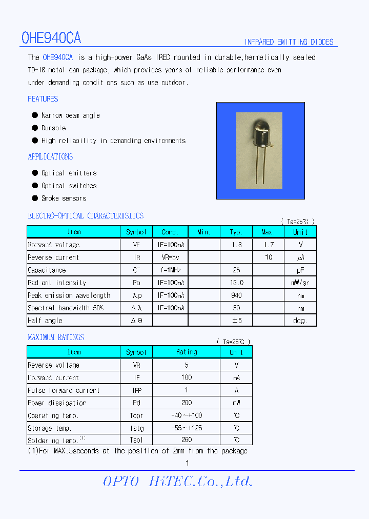 OHE940CA_1291823.PDF Datasheet