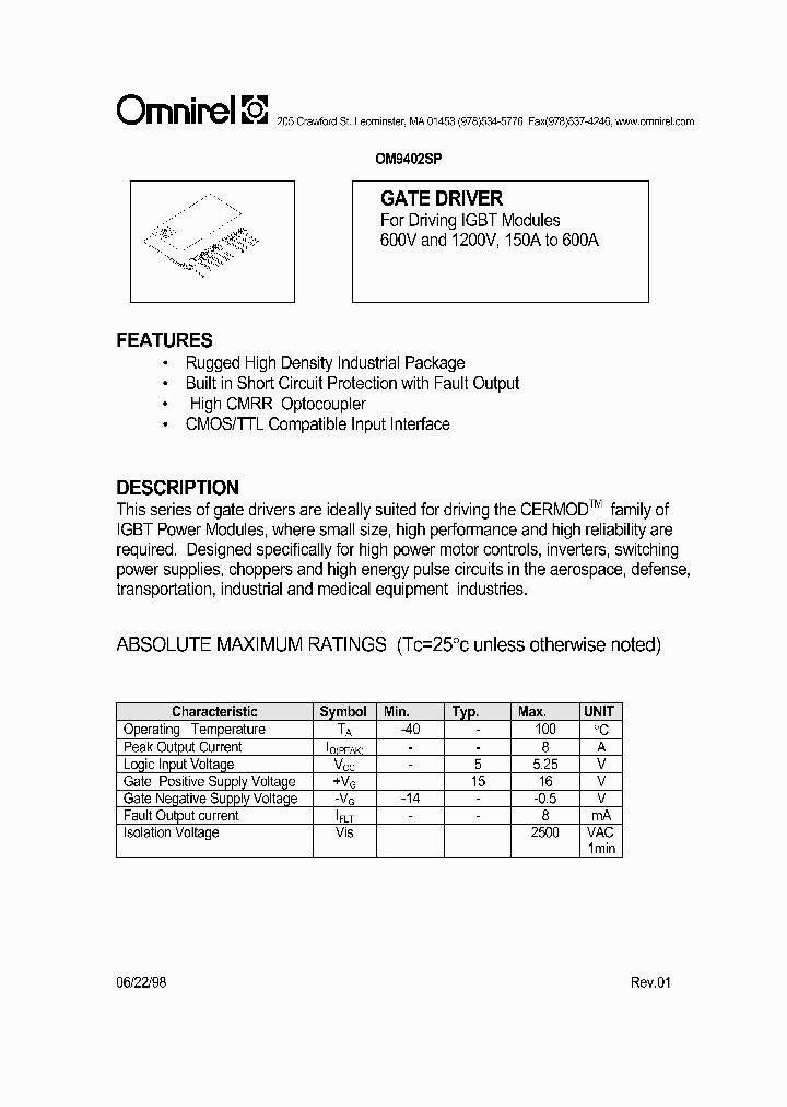 OM9402SP_1291963.PDF Datasheet