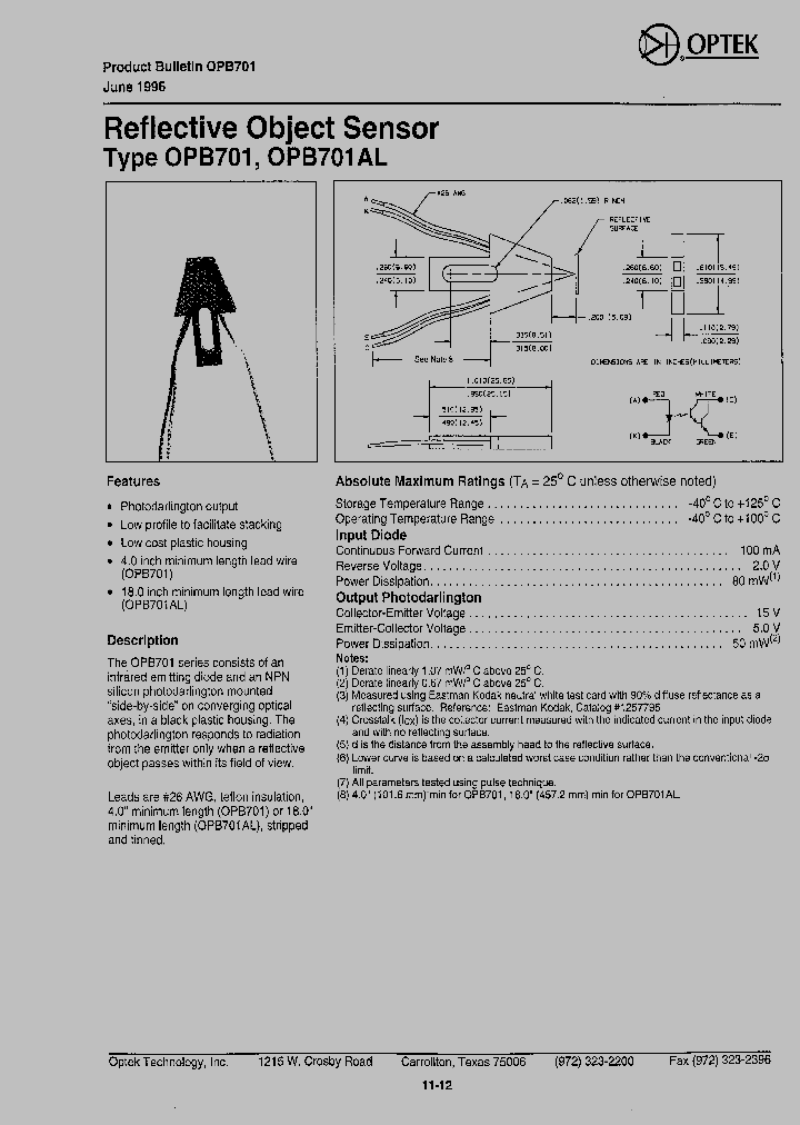 OPB701_1132005.PDF Datasheet
