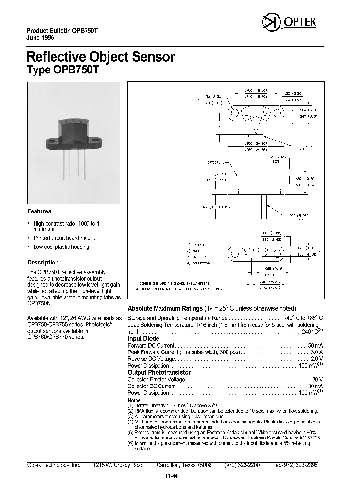 OPB750T_1292363.PDF Datasheet