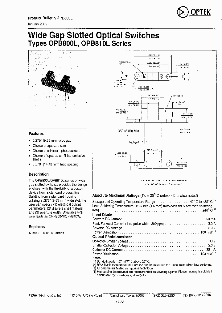 OPB810L_1292368.PDF Datasheet