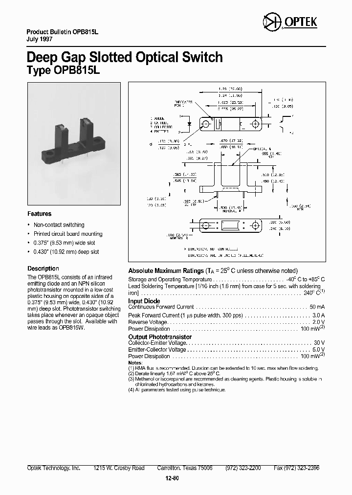 OPB815L_1292371.PDF Datasheet