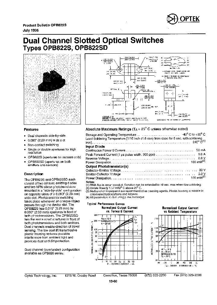 OPB822SD_1292382.PDF Datasheet