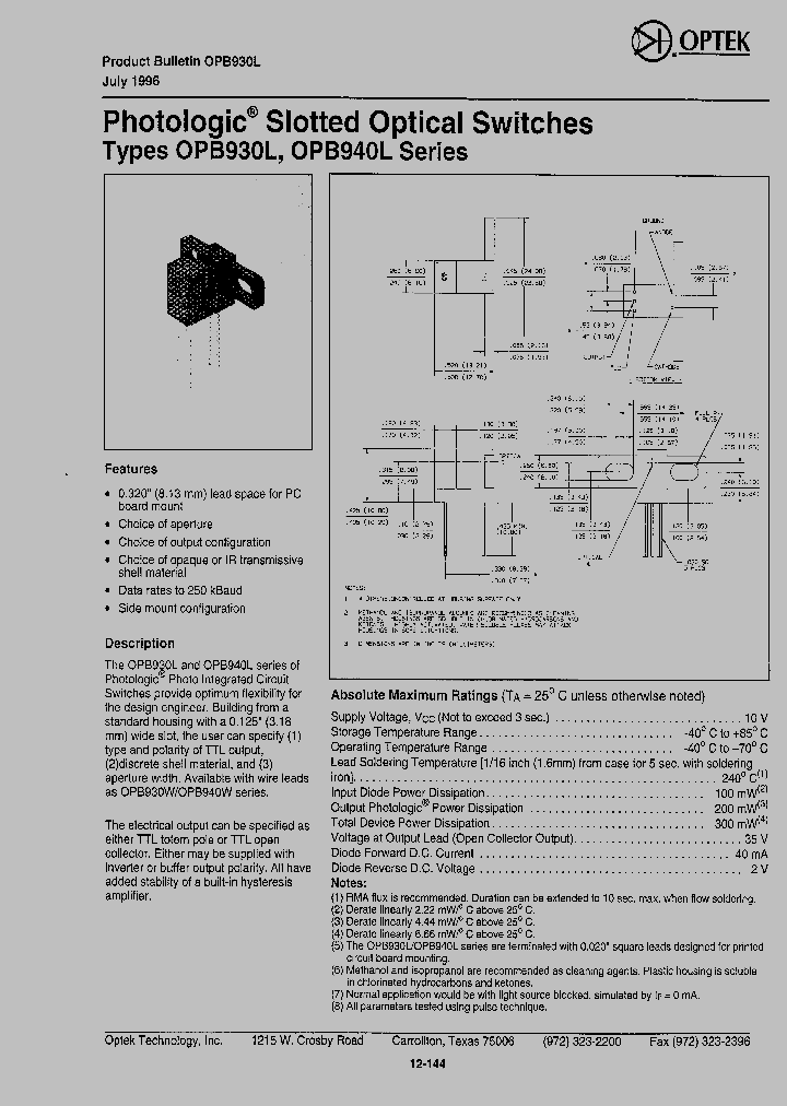 OPB930L51_705865.PDF Datasheet