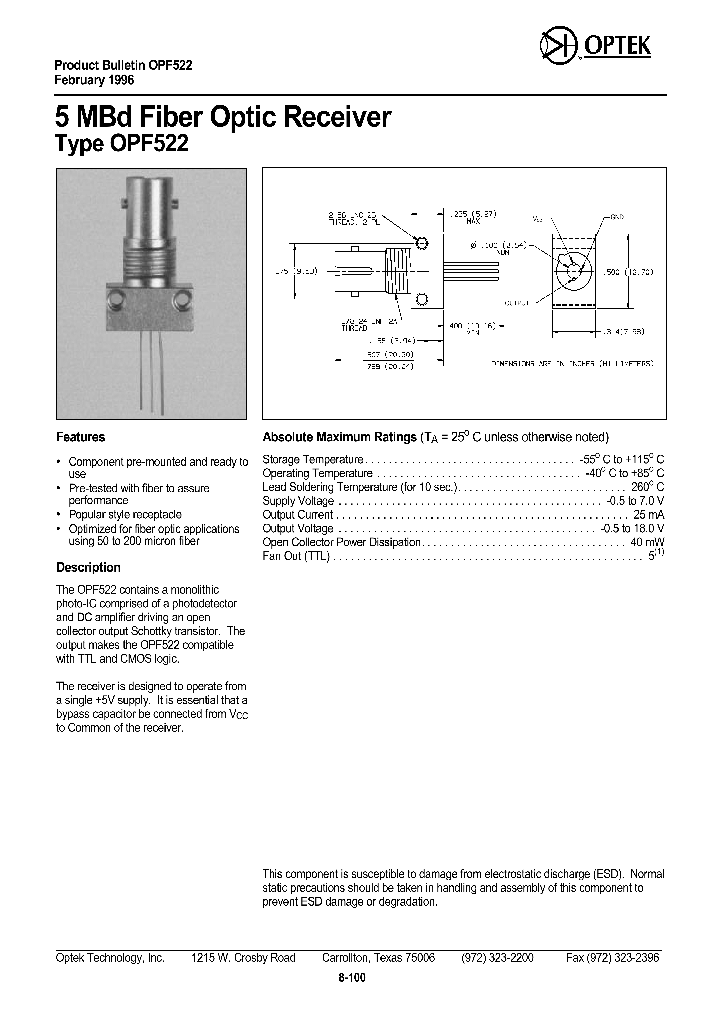 OPF522_1292452.PDF Datasheet
