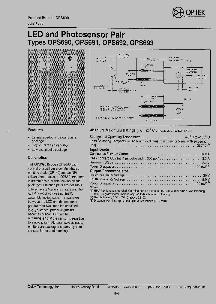 OPS693_1292496.PDF Datasheet