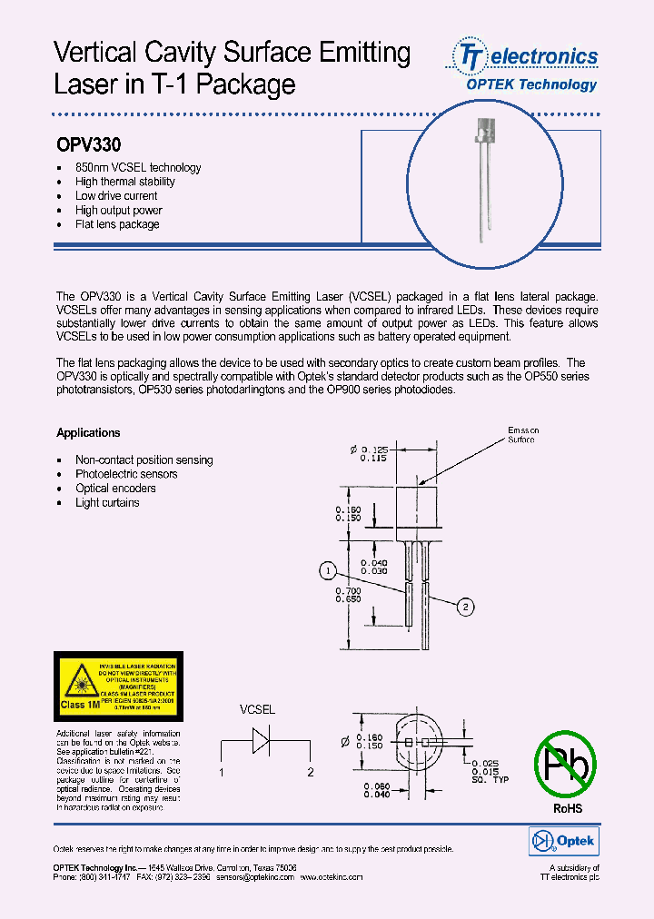 OPV330_1113553.PDF Datasheet