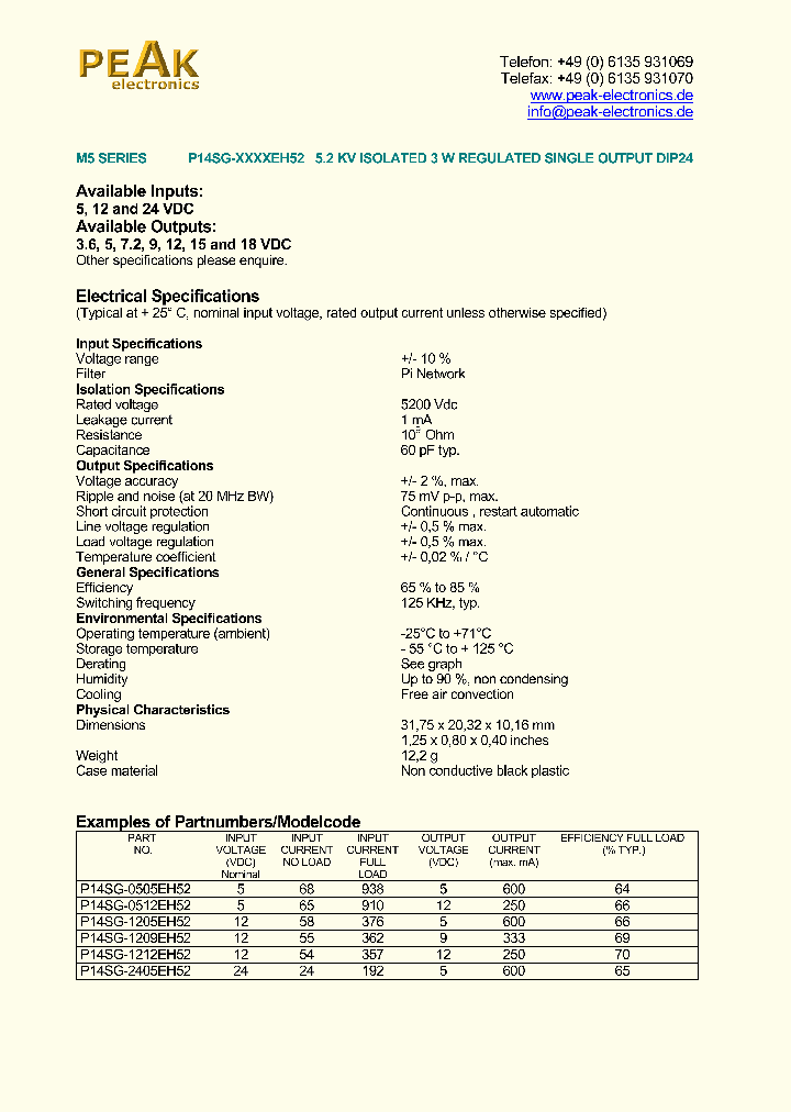 P14SG-2405EH52_1292744.PDF Datasheet