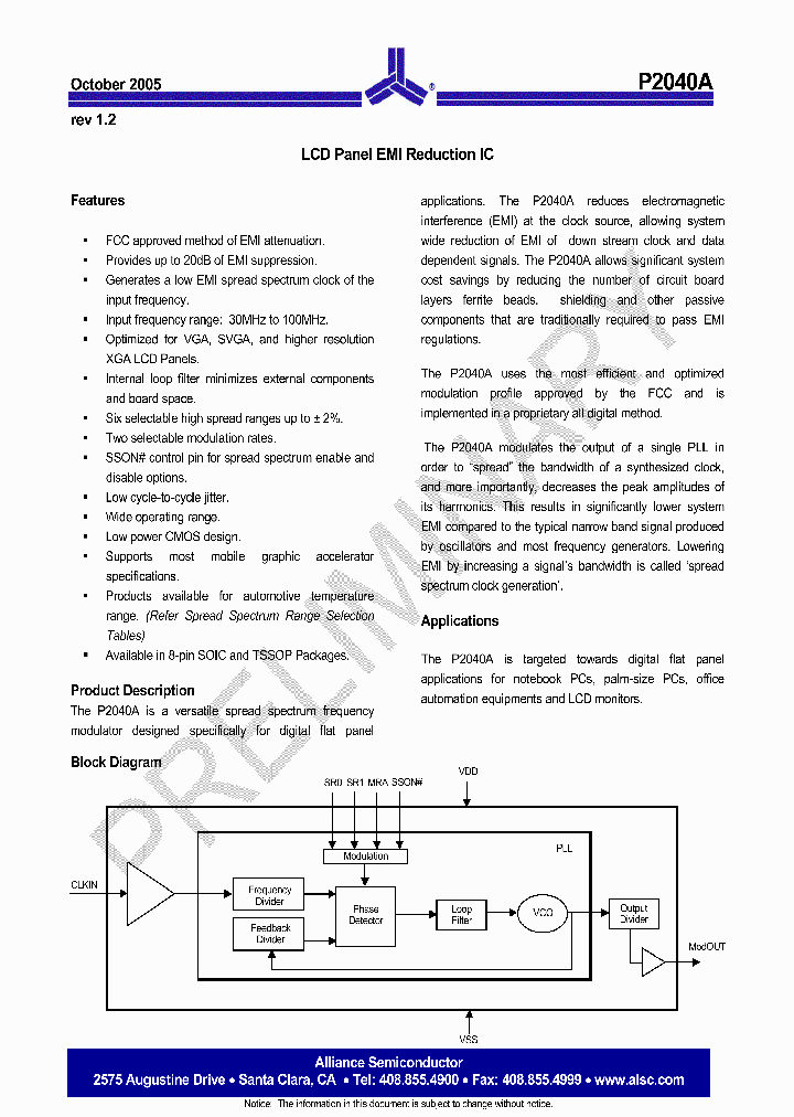 P2040A_1034786.PDF Datasheet