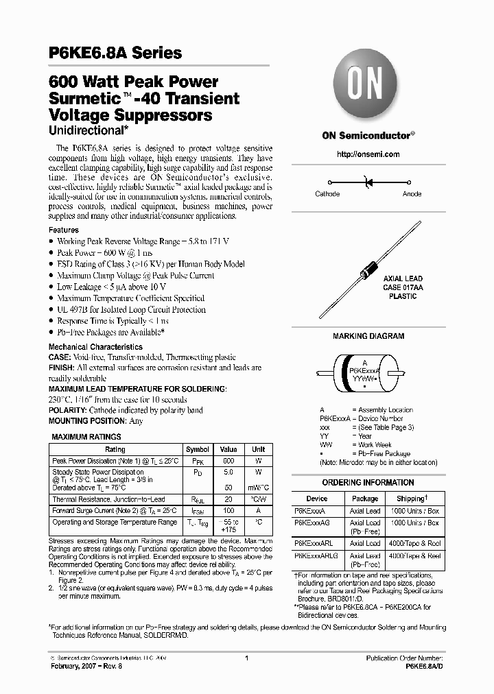 P6KEXXXAG_740546.PDF Datasheet