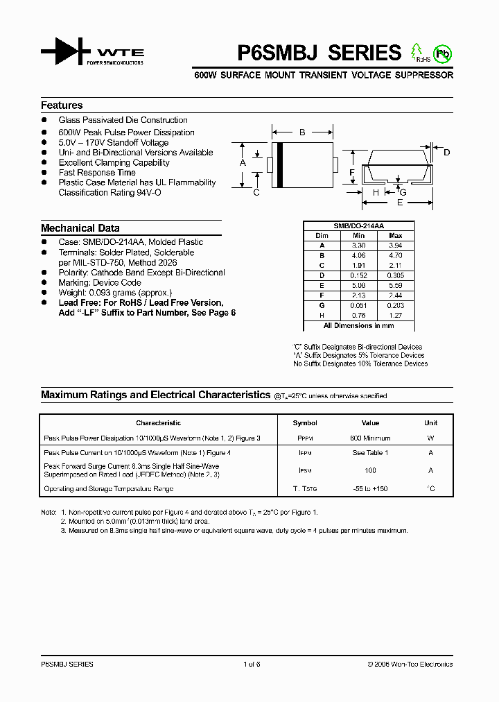 P6SMBJ06_1293165.PDF Datasheet