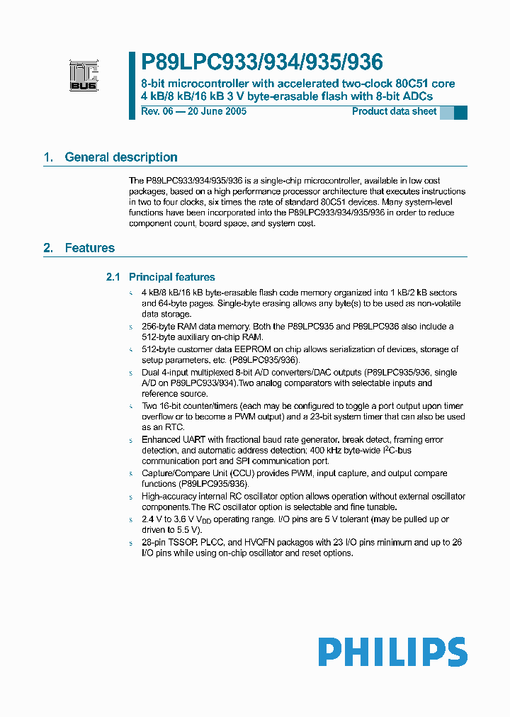 P89LPC933_1134907.PDF Datasheet