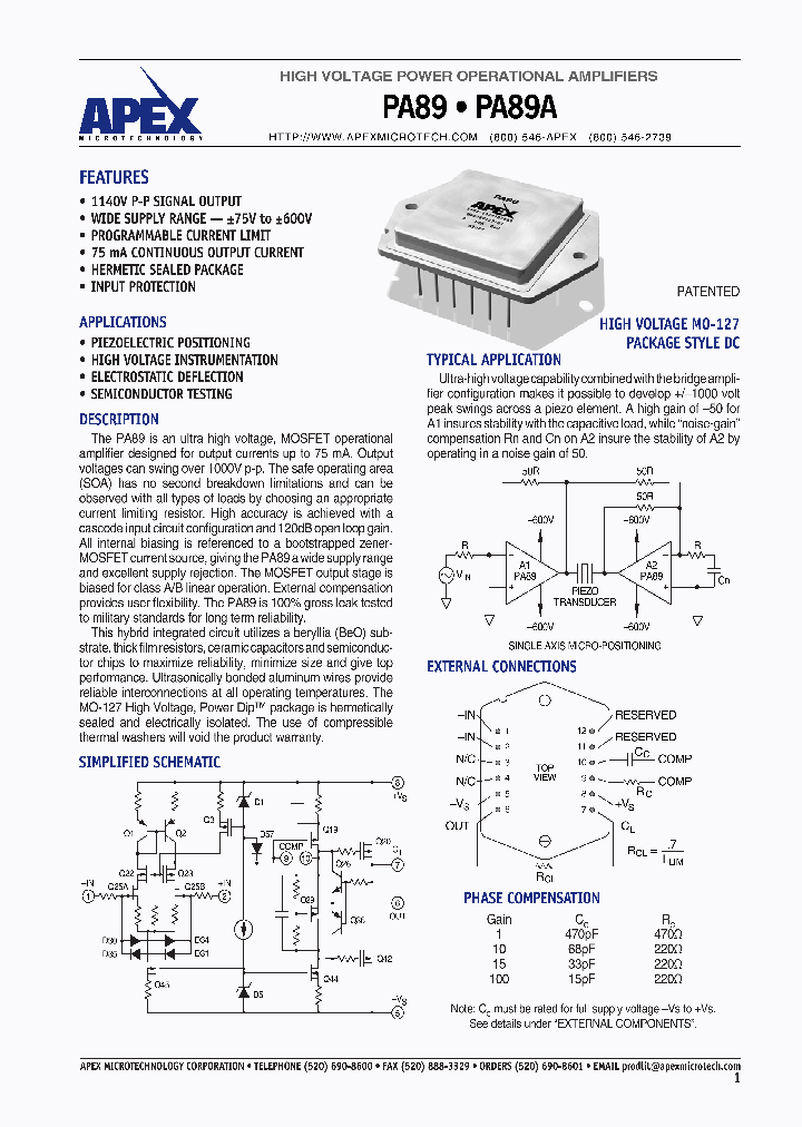PA89A_1293447.PDF Datasheet