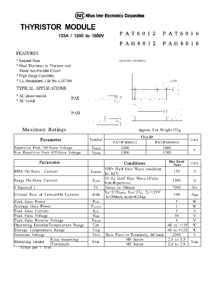 PAH6012_1044632.PDF Datasheet
