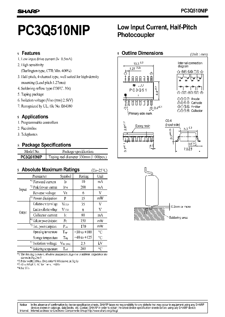 PC3Q510NIP_1083005.PDF Datasheet