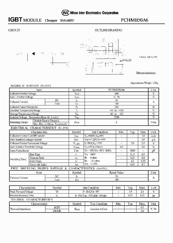 PCHMB50A6_1294360.PDF Datasheet
