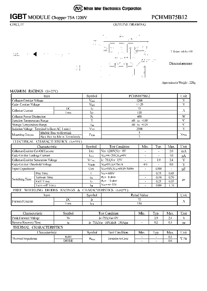 PCHMB75B12_1294366.PDF Datasheet