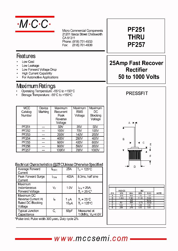 PF257_1295156.PDF Datasheet