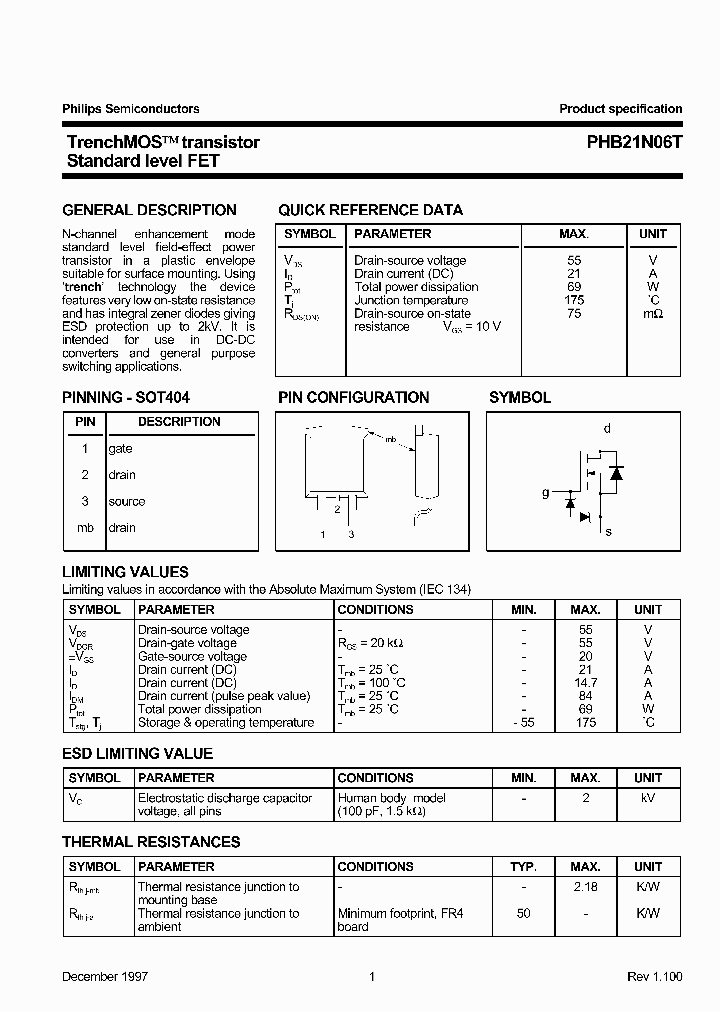PHB21N06T_1295422.PDF Datasheet