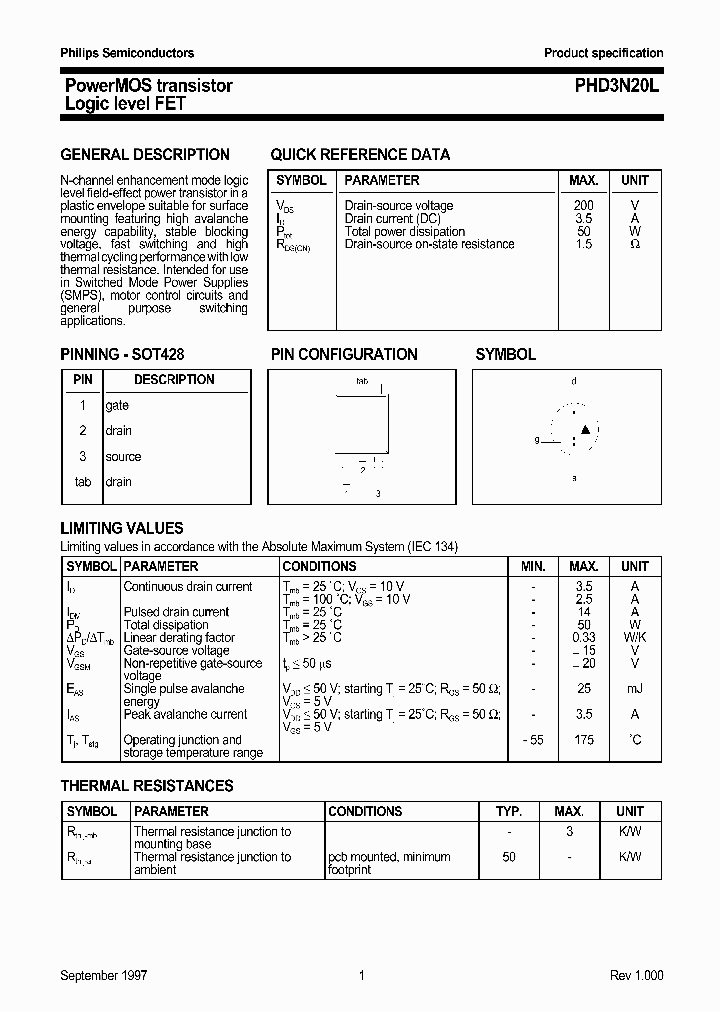 PHD3N20L_1295464.PDF Datasheet