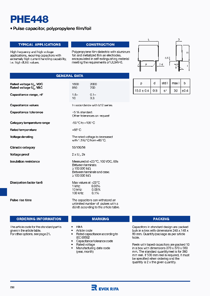 PHE448_1295474.PDF Datasheet