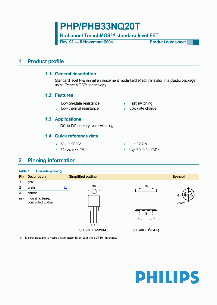 PHP33NQ20T_1295575.PDF Datasheet