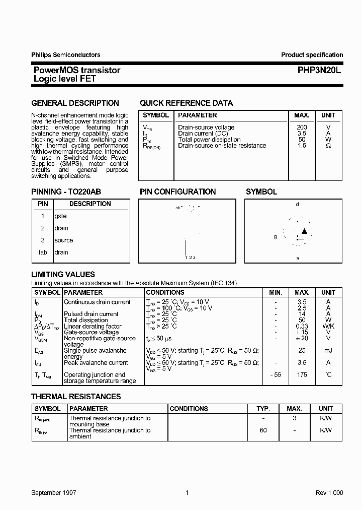 PHP3N20L_1295582.PDF Datasheet