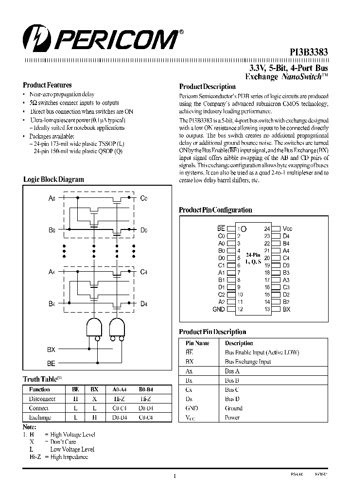 PI3B3383Q_1295770.PDF Datasheet