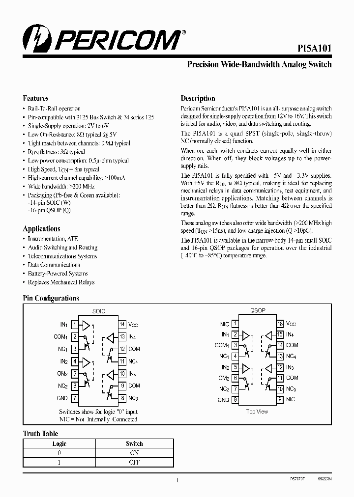 PI5A101_1109840.PDF Datasheet