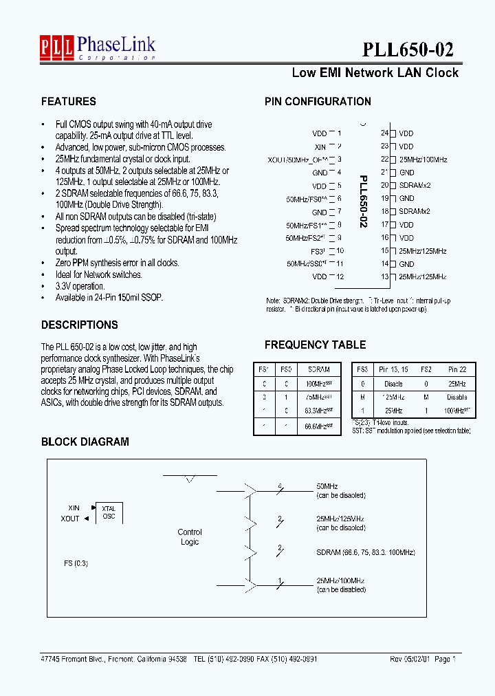 PLL650-02XM_1296541.PDF Datasheet