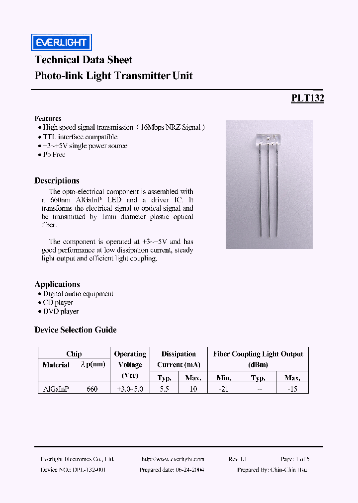 PLT132_1296587.PDF Datasheet