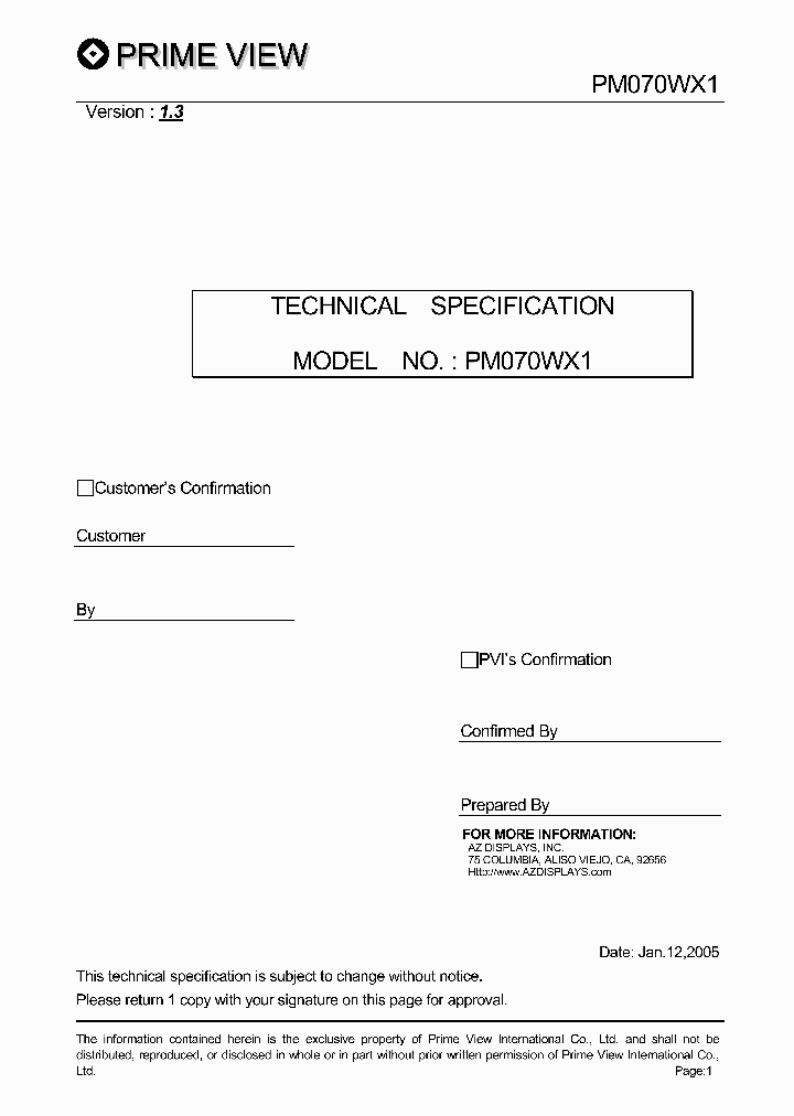 PM070WX1_1296607.PDF Datasheet