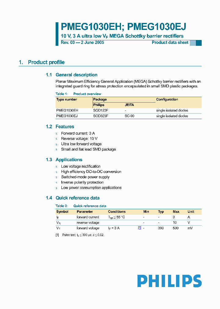 PMEG1030EJ_1296963.PDF Datasheet