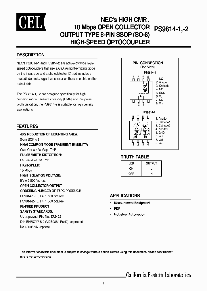 PS9814-1_1094194.PDF Datasheet